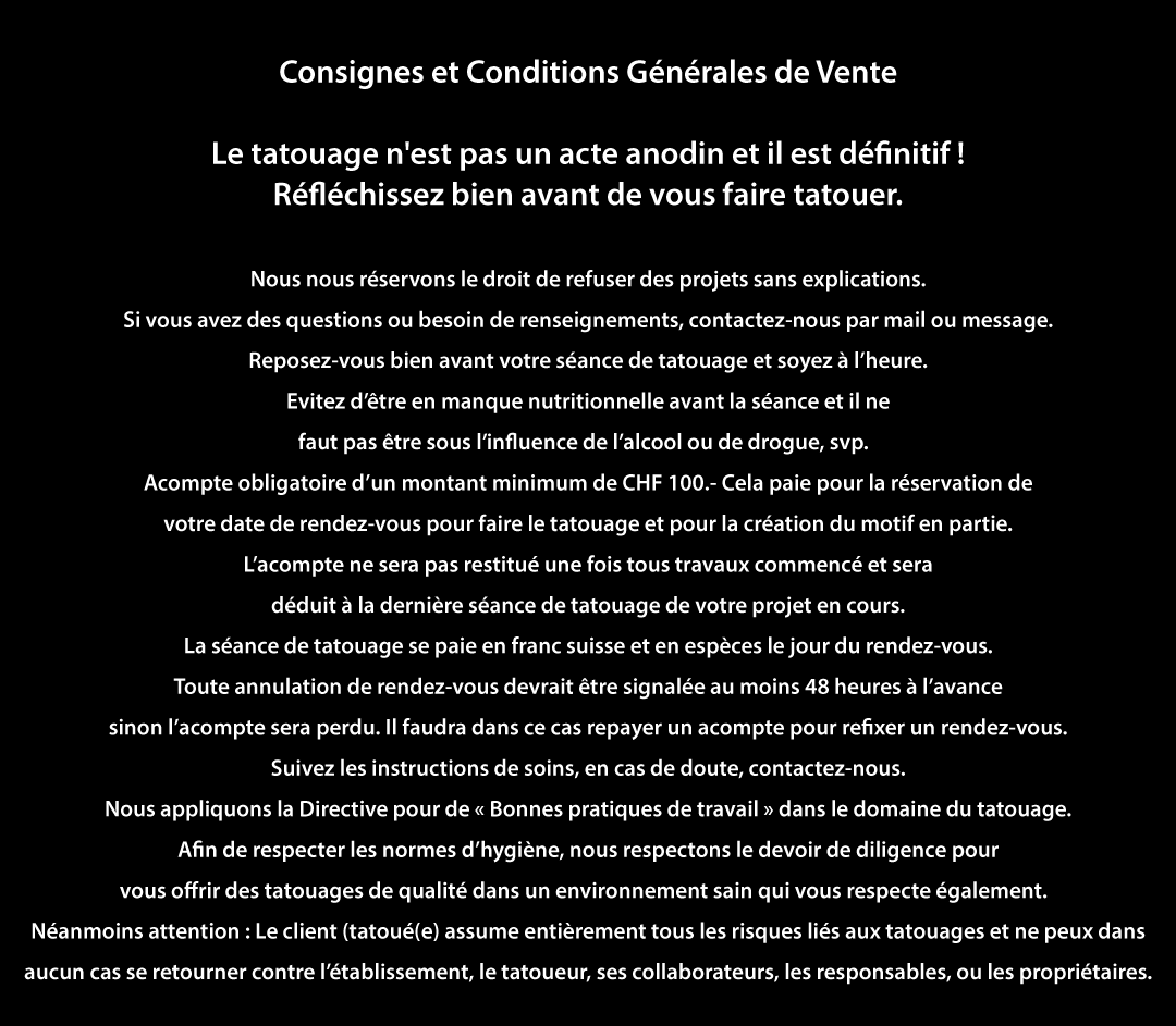 Consignes et conditions